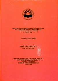 TABD th.2021 : IMPLEMENTASI PENDIDIKAN KESEHATAN TENTANG PIJAT PERINEUM PADA NY. S PRIMIGRAVIDA DI MUSTIKASARI KOTA BEKASI TAHUN 2021