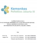 Laporan Kegiatan 4  Evaluasi Hasil Pemeriksaan Calon Pengantin Kepada Tenaga Kesehatan ATLM di Puskesmas Pulogadung Jakarta Timur