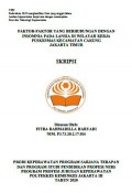 Skripsi Keperawatan 2021 : Faktor-faktor yang mempengaruhi insomnia pada lansia di wilayah kerja puskesmas kecamatan cakung jakarta timur