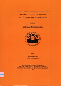 Skripsi Analis Th.2023 : Faktor-Faktor Yang Berpengaruh Terhadap Infeksi Neisseria gonorrhoeae Di Puskesmas Kecamatan Tanah Abang Jakarta Pusat (Teks Dan E_Book)