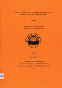 Skripsi Analis Th.2023 : Hubungan Hipertensi Terhadap Kadar Protein Urine Pada Ibu Hamil Di RSIA Ibunda (Teks Dan E_Book)