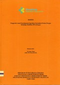 Skripsi Analis Th.2024 : Pengaruh Lama Penyimpanan Spesimen Serum Dari Pasien Dengue Terhadap Stabilitas RNA Dengue (Teks Dan E_Book)