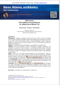 Artikel : Risk factor that influence sexual behavior on adolescents in Bekasi City