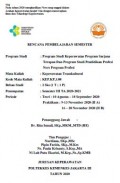 RPS Keperawatan 2020 : MK. Keperawatan Transkultural (Program Studi Program Sarjana Terapan Dan Program Studi Pendidikan Profesi Ners Program Profesi, Semester III TA.2020-2021)